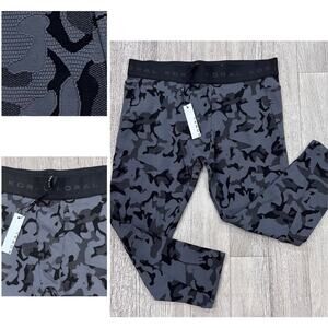 Koral Men’s Black and Gray Jacquard Legging in Lead Camo Size Large